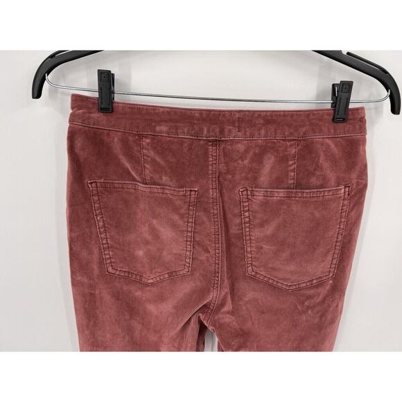 Free People We the Free Just Float on Flare Corduroy Mauve Pink High Rise Sz 27 - Picture 7 of 13